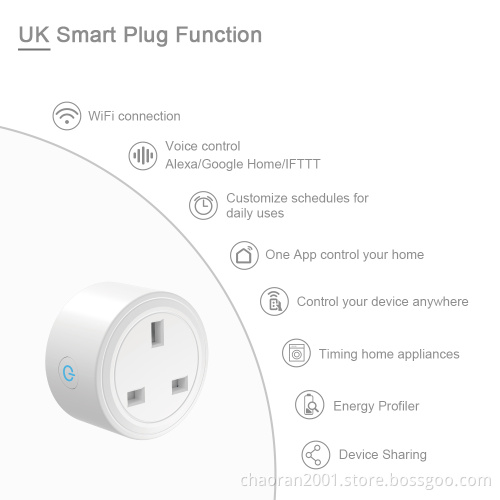 Alexa Controlled Light Electric Automation Mini Remote Control UK Portable Socket Timer Outlet Wifi Smart Home Plug